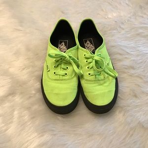 Vans Lime Green Classic Sneakers